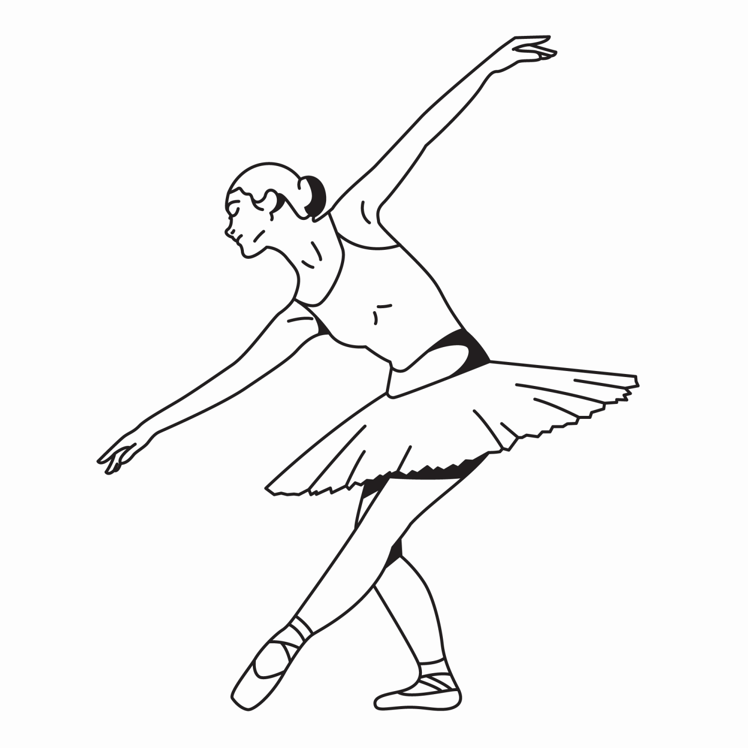 Elegância da Bailarina em Movimento