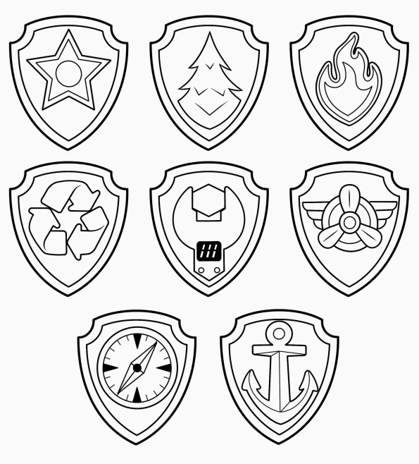 Emblemas de Missão da Patrulha Canina