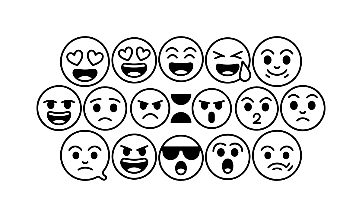Emojimania: Expressões para Colorir