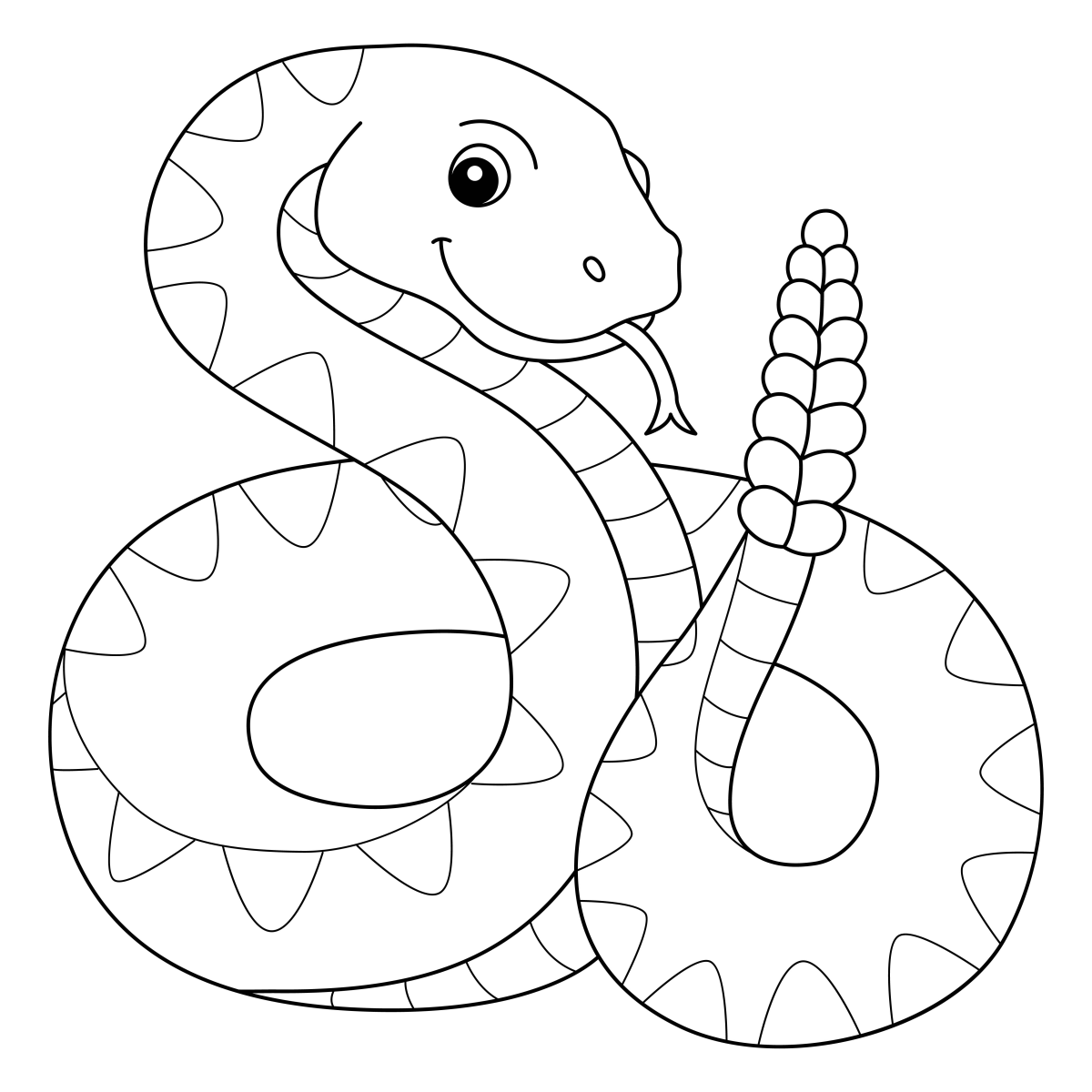 Encantador Rato de Cascavel: Pronto para Colorir!