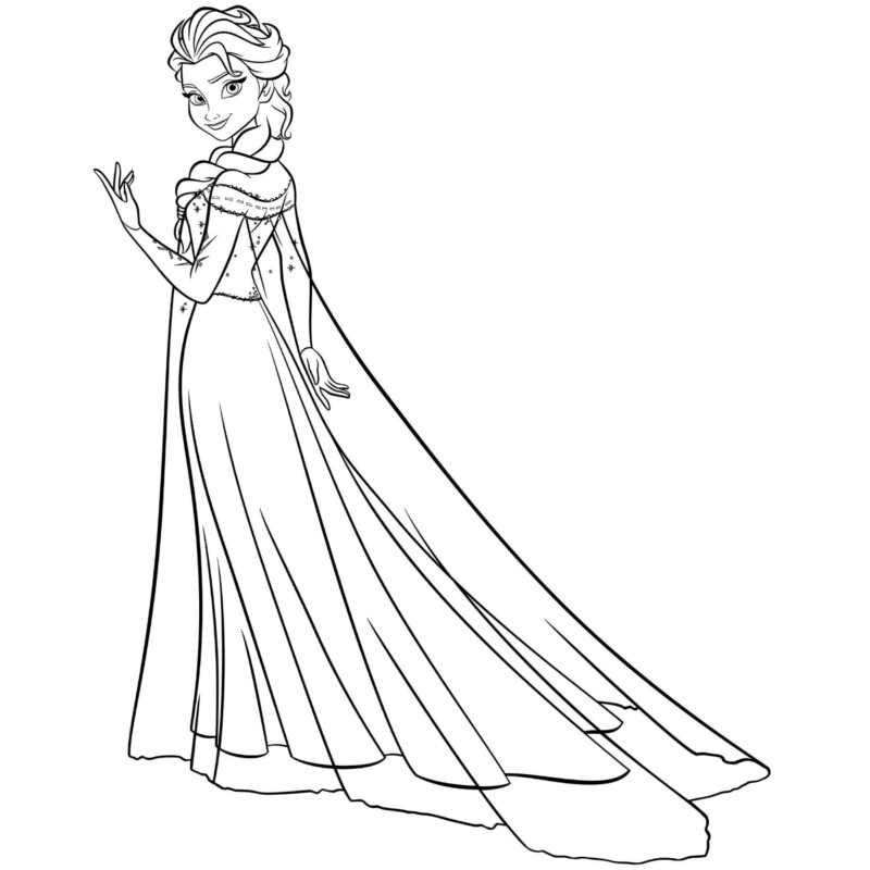 Encantadora Elsa em sua Majestosa Capa