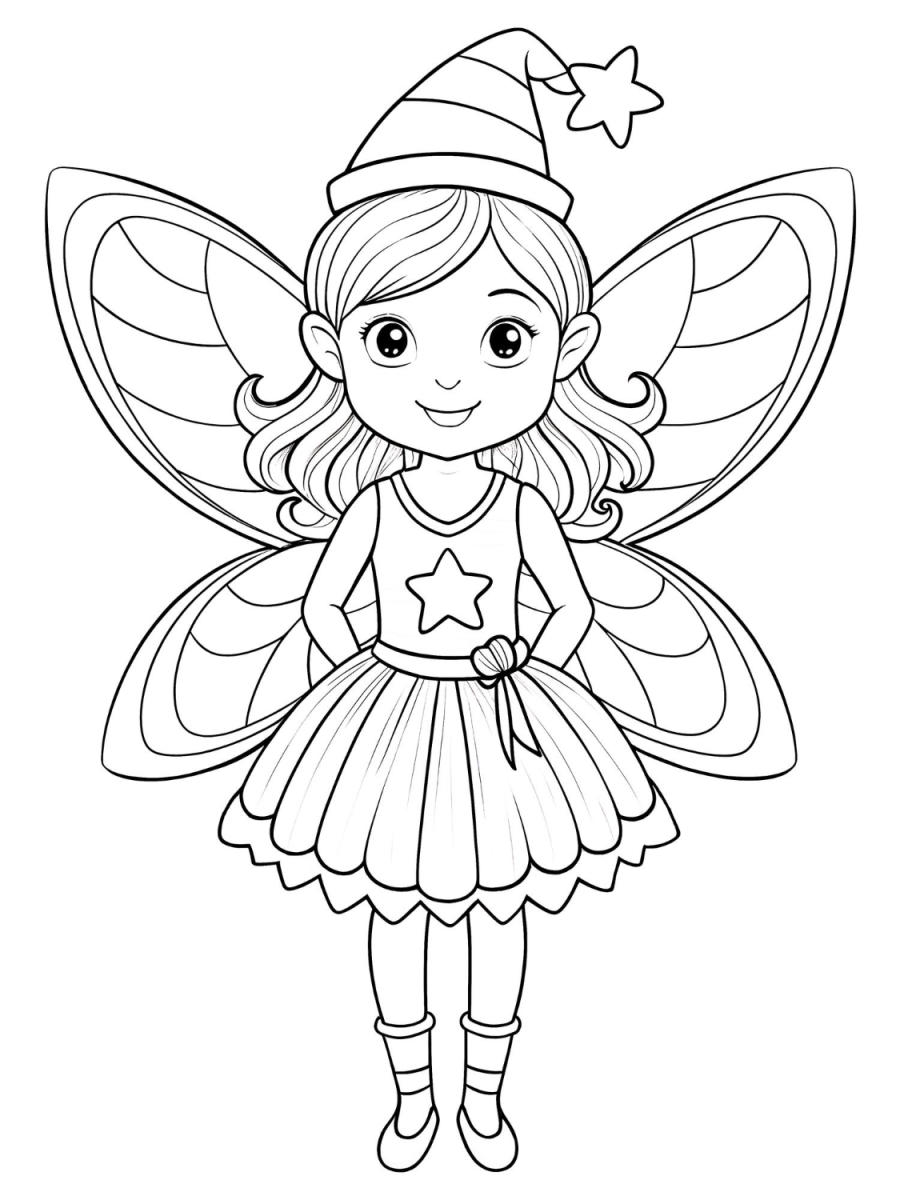 Encantadora Fada do Chapéu Estrelado