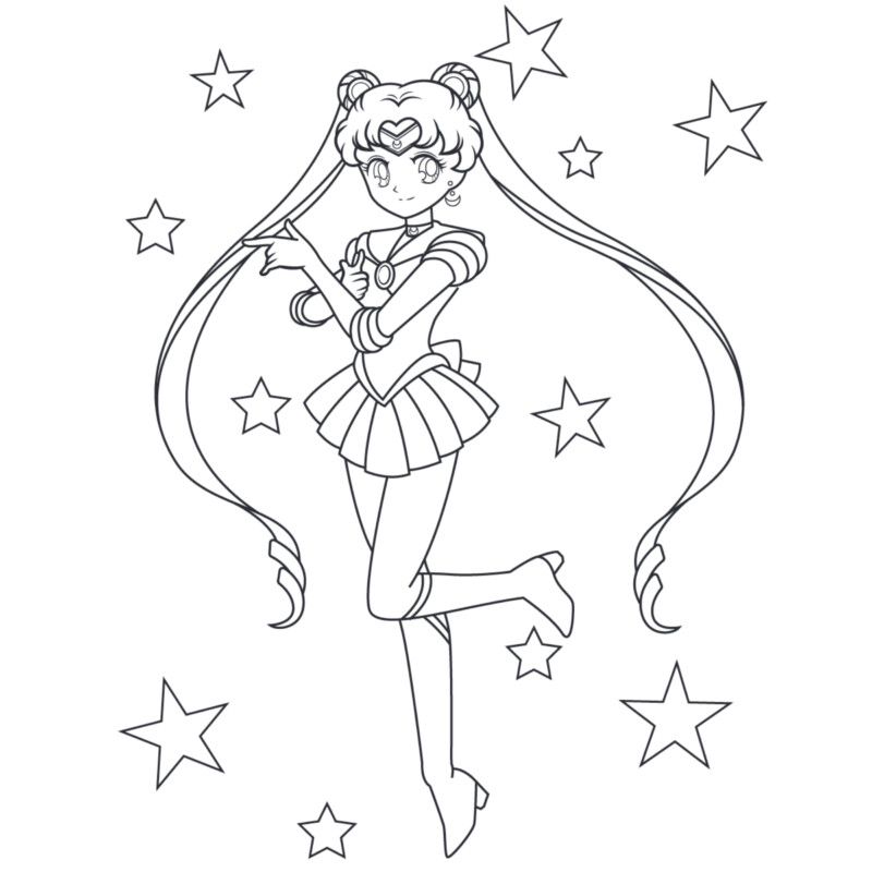 Encantadora Sailor Moon Pronta para a Aventura