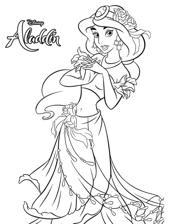 Encanto de Jasmine para Colorir