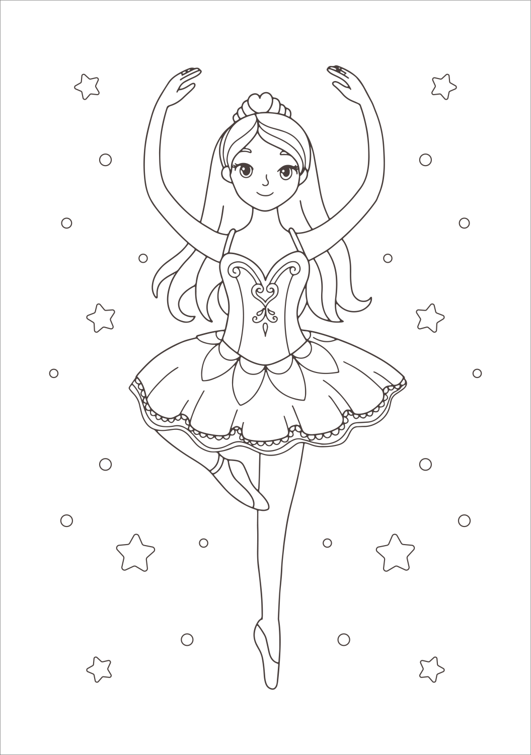 Enchanted Ballerina Coloring Delight