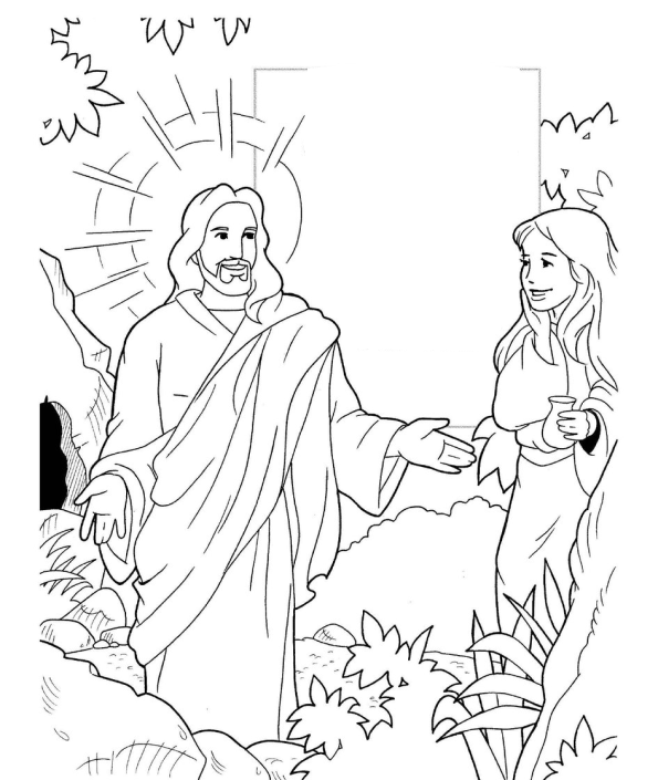 Encontro Sagrado: Jesus e a Mulher no Jardim
