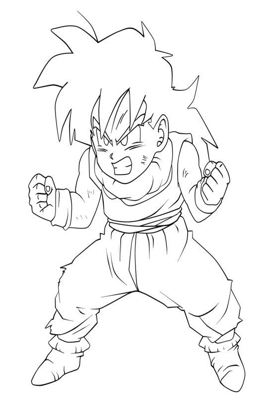 Energia Jovem: Colorindo a Força de Goku