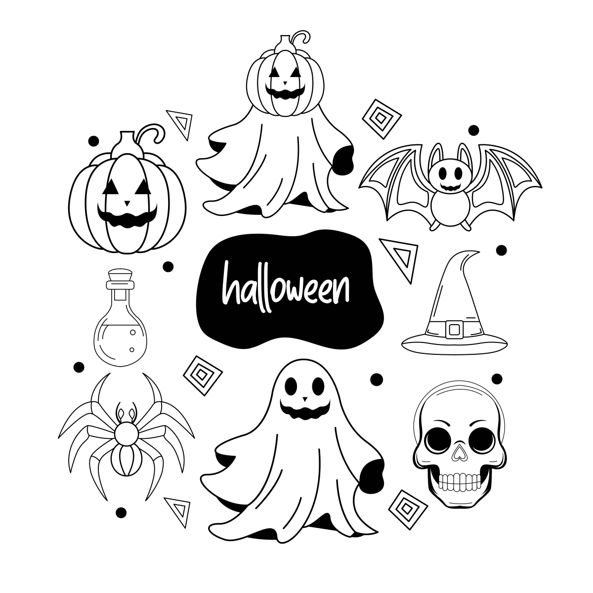 Enigmas Assombrados: Cenário Clássico de Halloween