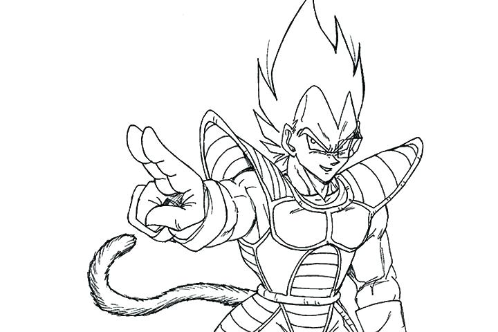 Epic Coloring Adventure with Vegeta