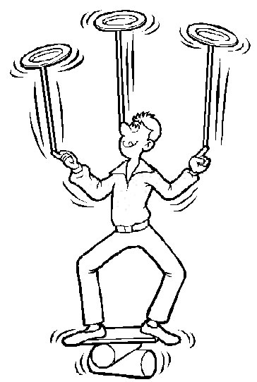 Equilibrista com Pratos