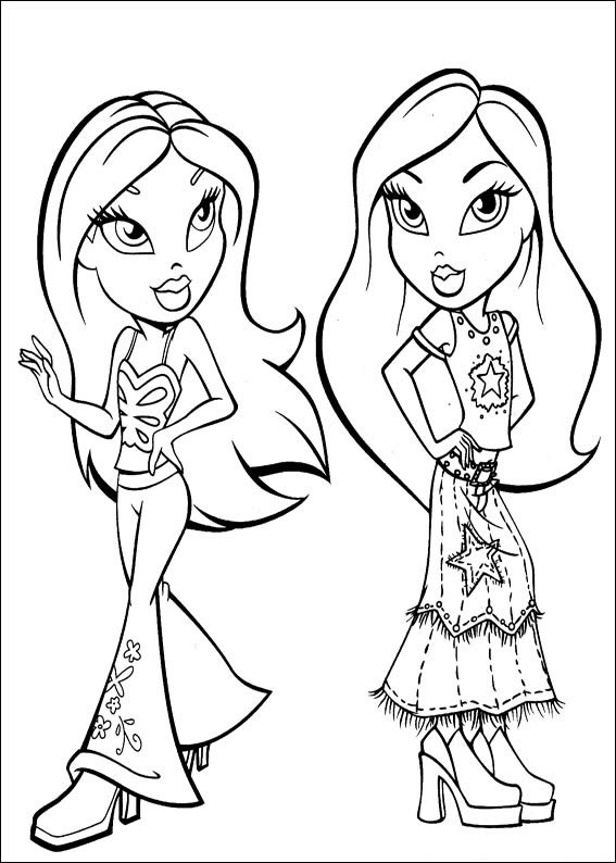 Estilo Fashion Bratz: Divas para Colorir