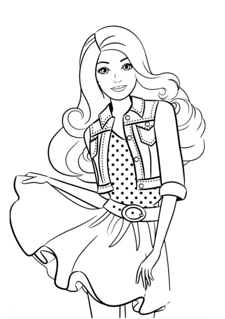 Estilo Fashion da Barbie em Preto e Branco