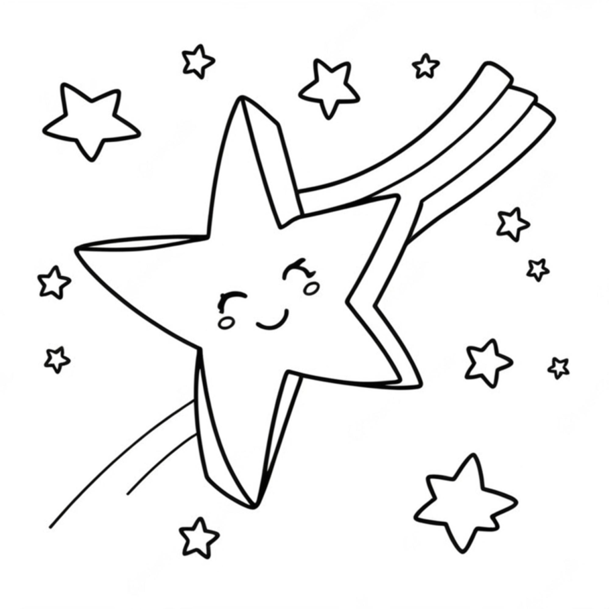 Estrela Sorridente no Céu