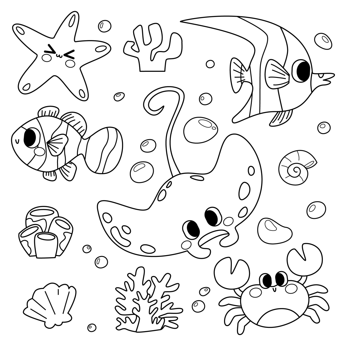 Exploradores do Fundo do Mar para Colorir