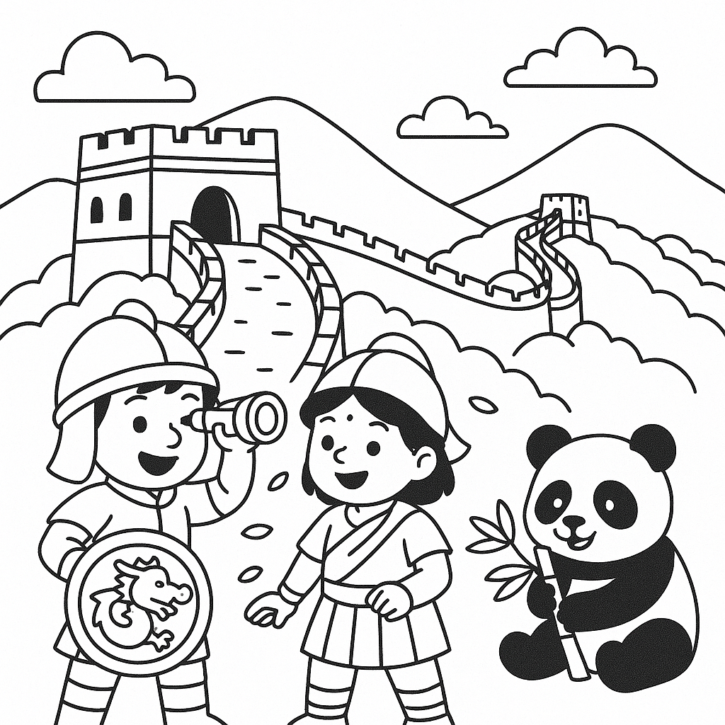 Exploradores na Grande Muralha