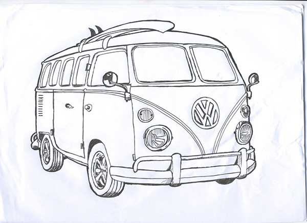 Explorando a Kombi: Aventura em Traços