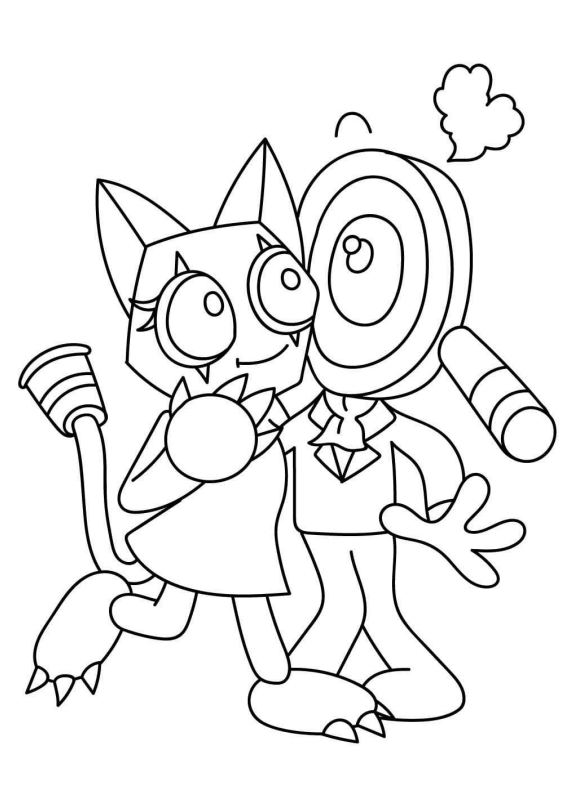 Explorando o Mundo Dandy: Aventura de Gato e Pirulito