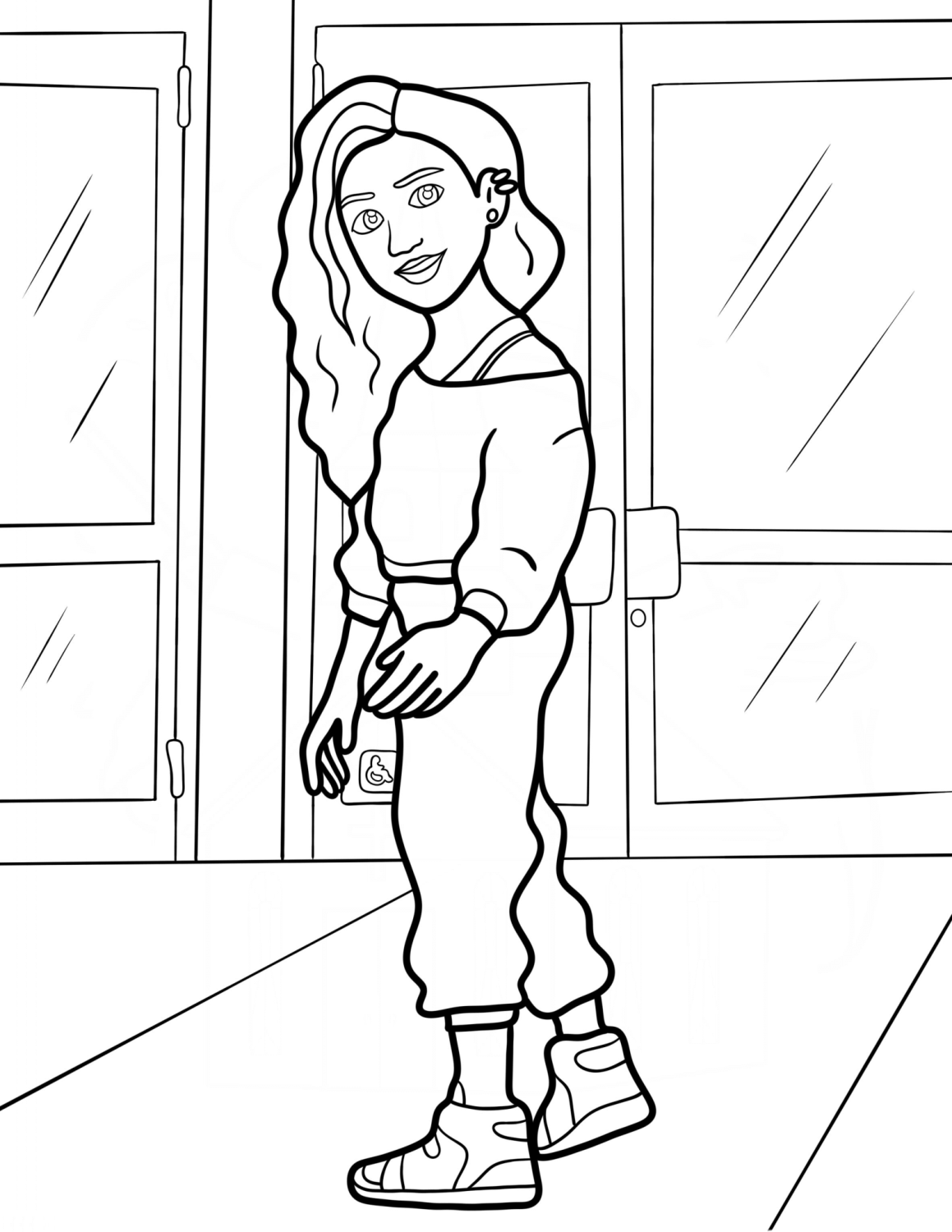 Explore a Stylish Girl in Sneakers