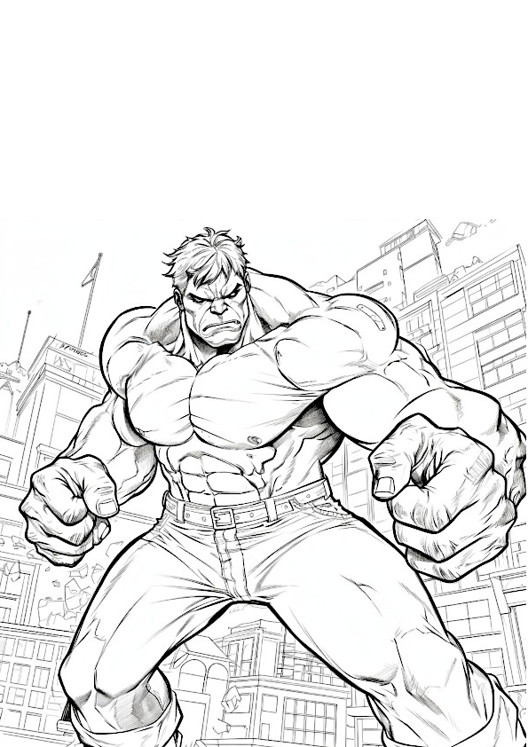 Explosão de Cores com o Hulk na Cidade