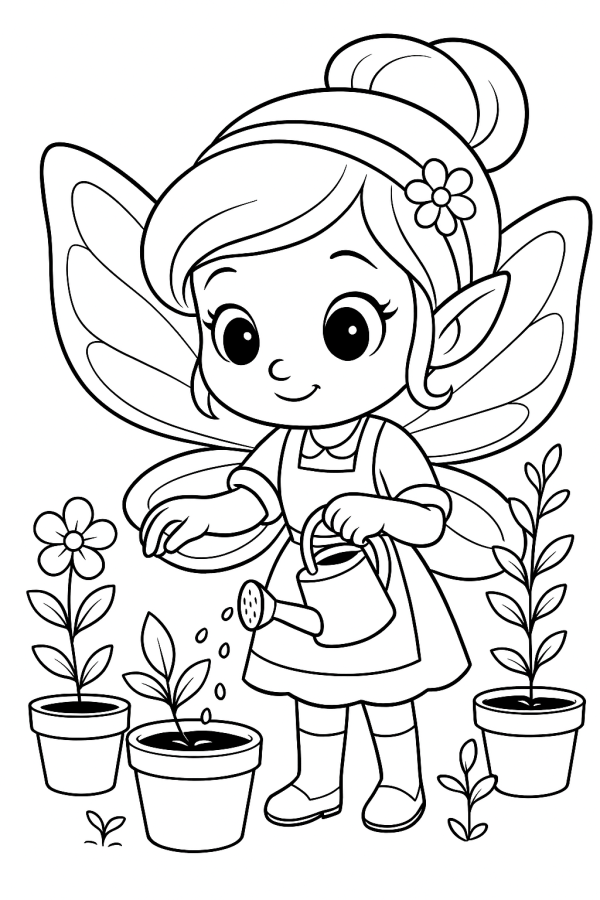 A Pequena Fada Jardineira em Harmonia com a Natureza