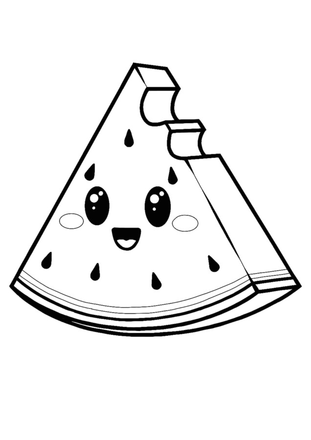 Fatia de Melancia Kawaii