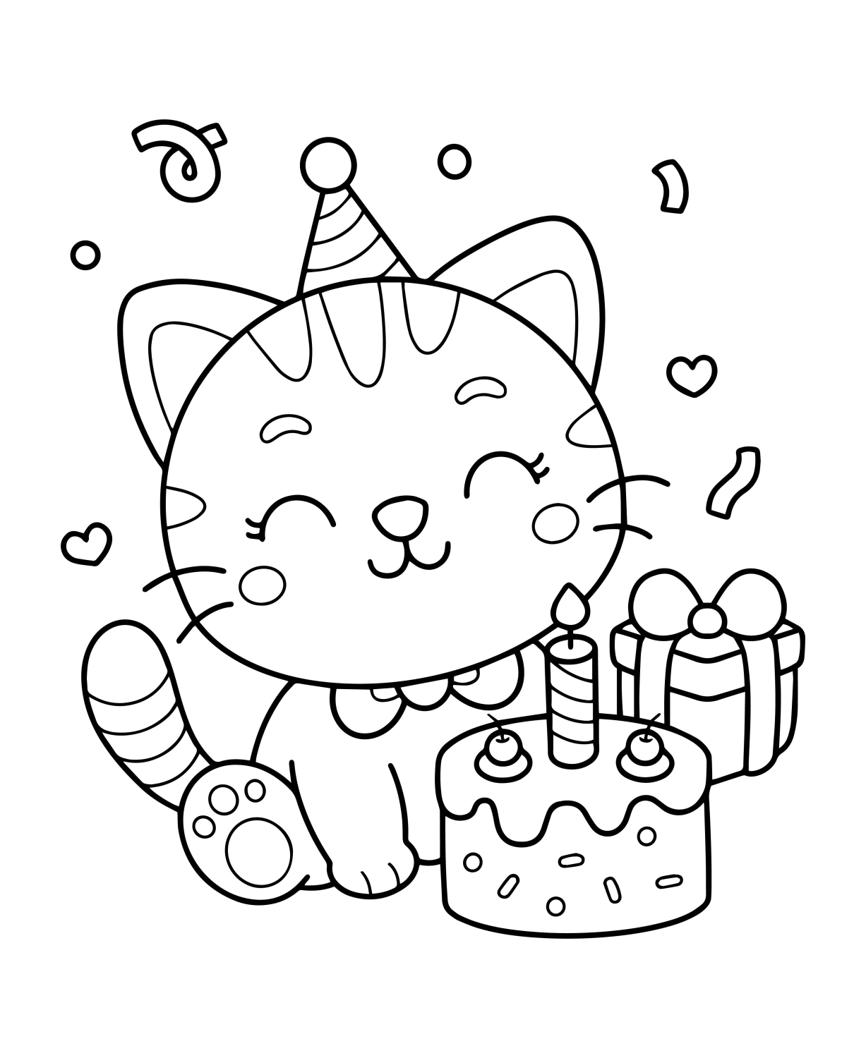 Festa de Aniversário do Gato Fofo