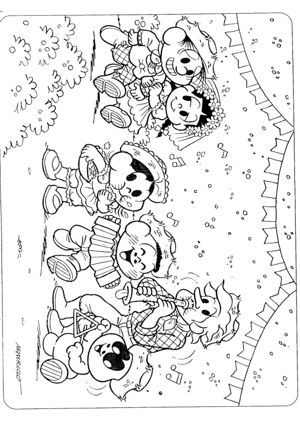 Festa Junina com a Turma da Mônica