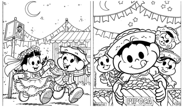 Festa Junina com a Turma da Mônica