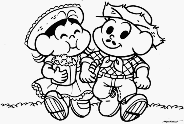 Festa Junina com Mônica e Cebolinha