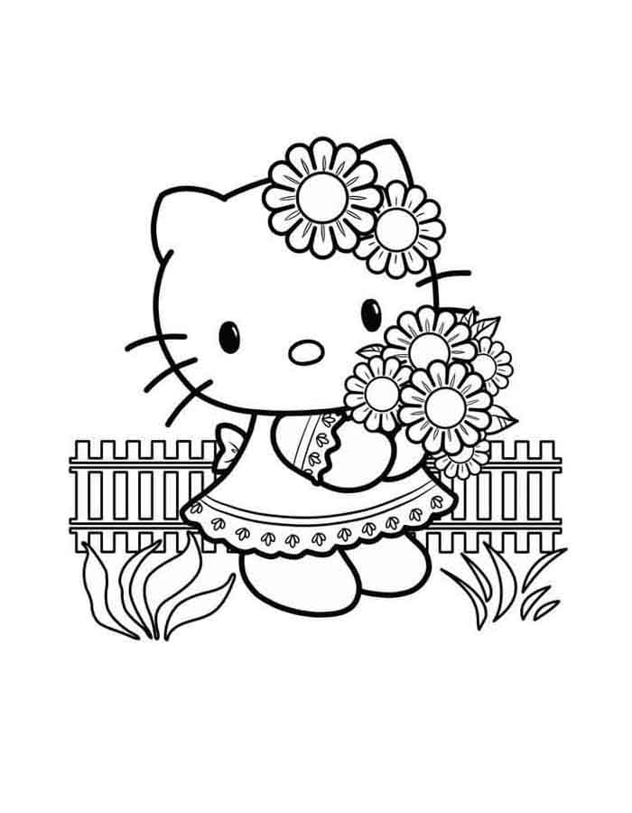Flores com Hello Kitty: A Magia do Jardim