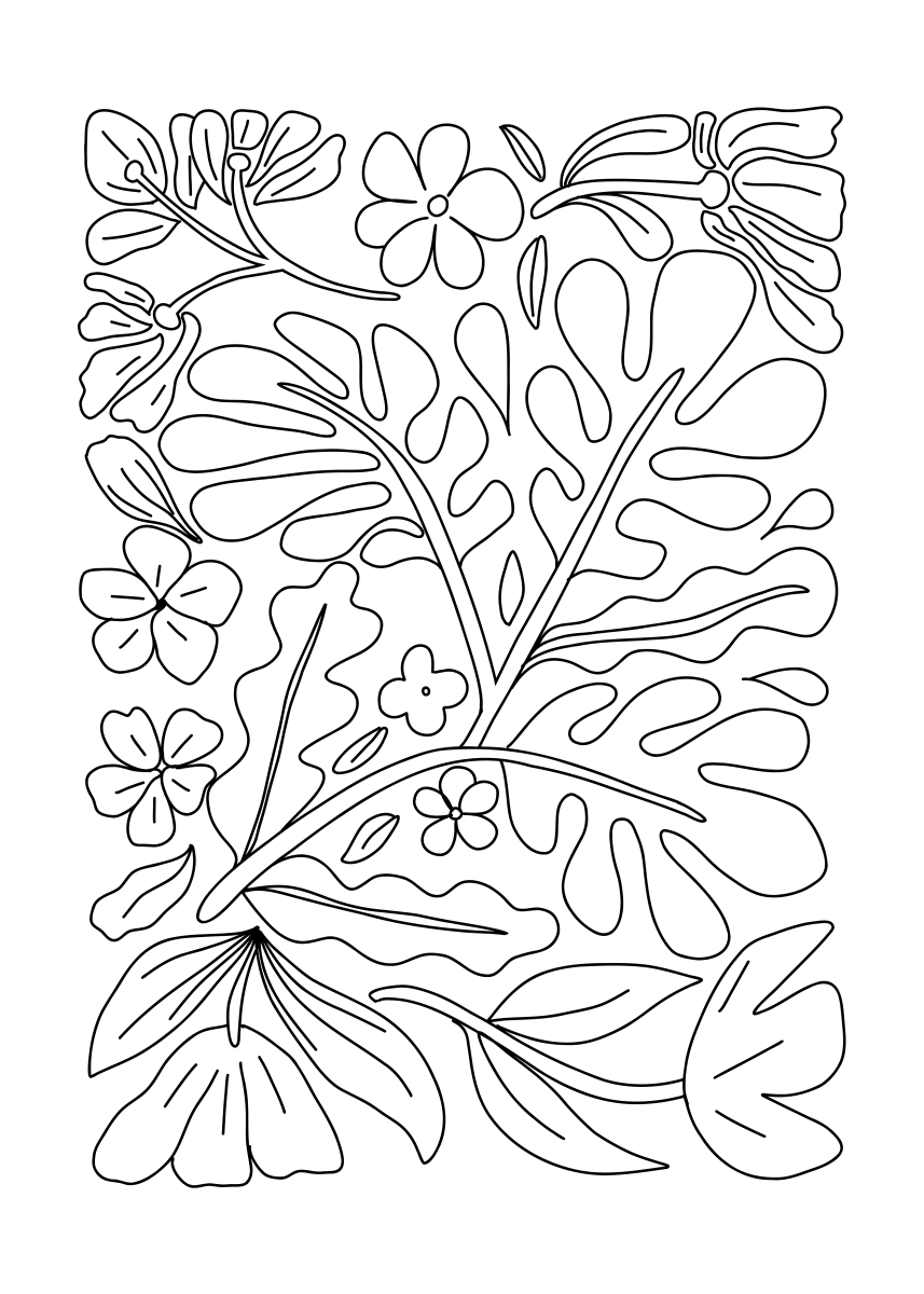 Folhagem Encantada: Um Jardim para Colorir