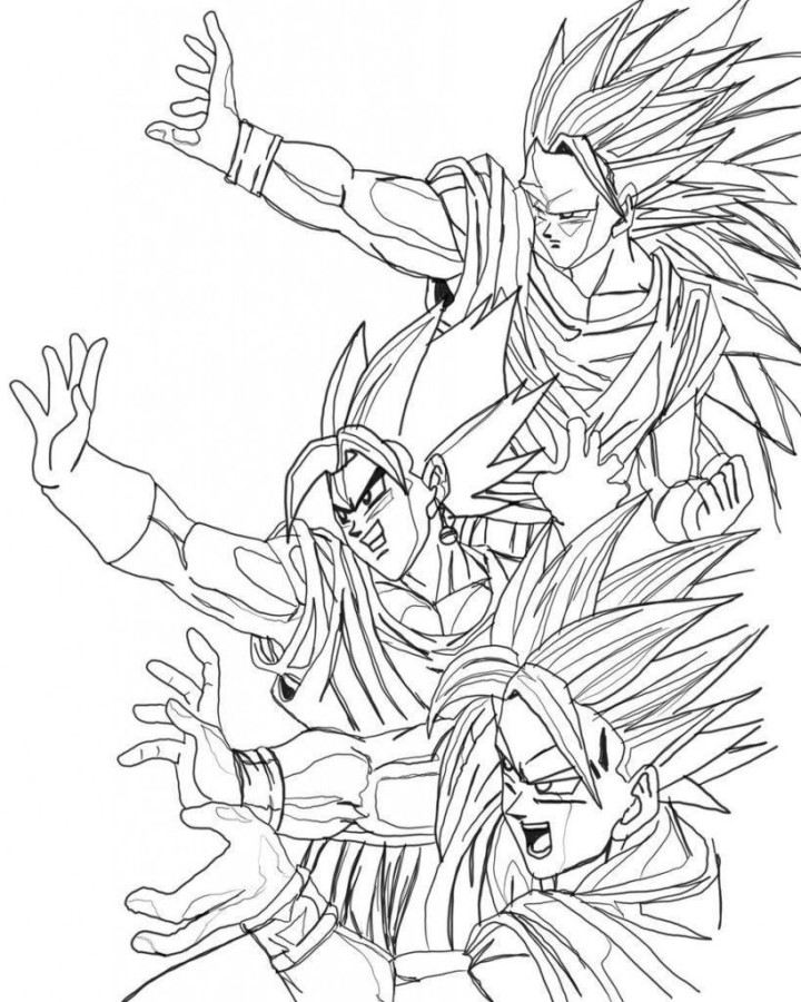 Fusão e Poder: Super Saiyajins em Ação