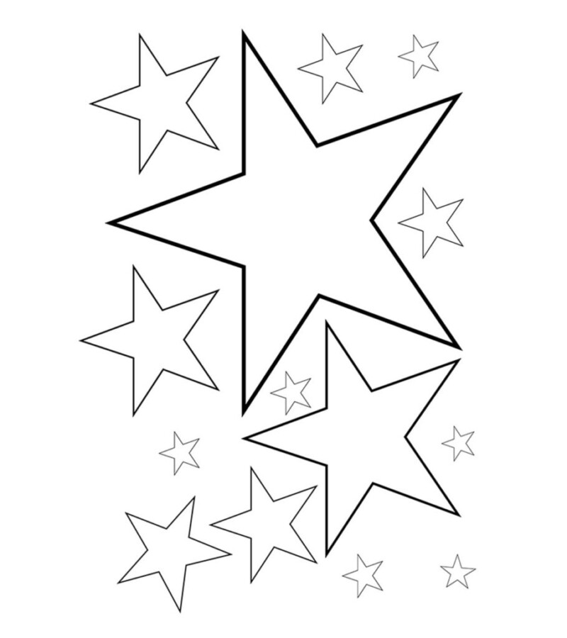 Galáxia de Estrelas para Colorir