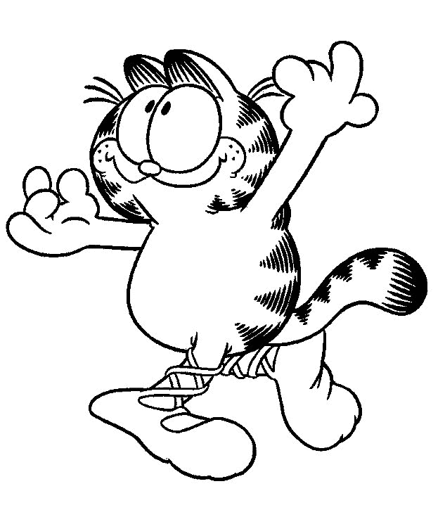 Garfield Alegre e Saltitante