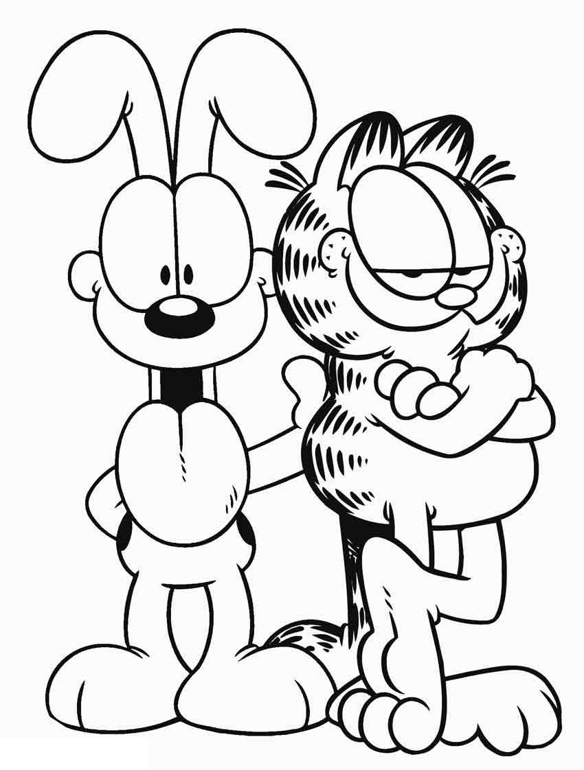 Garfield e Odie: Amigos para Colorir