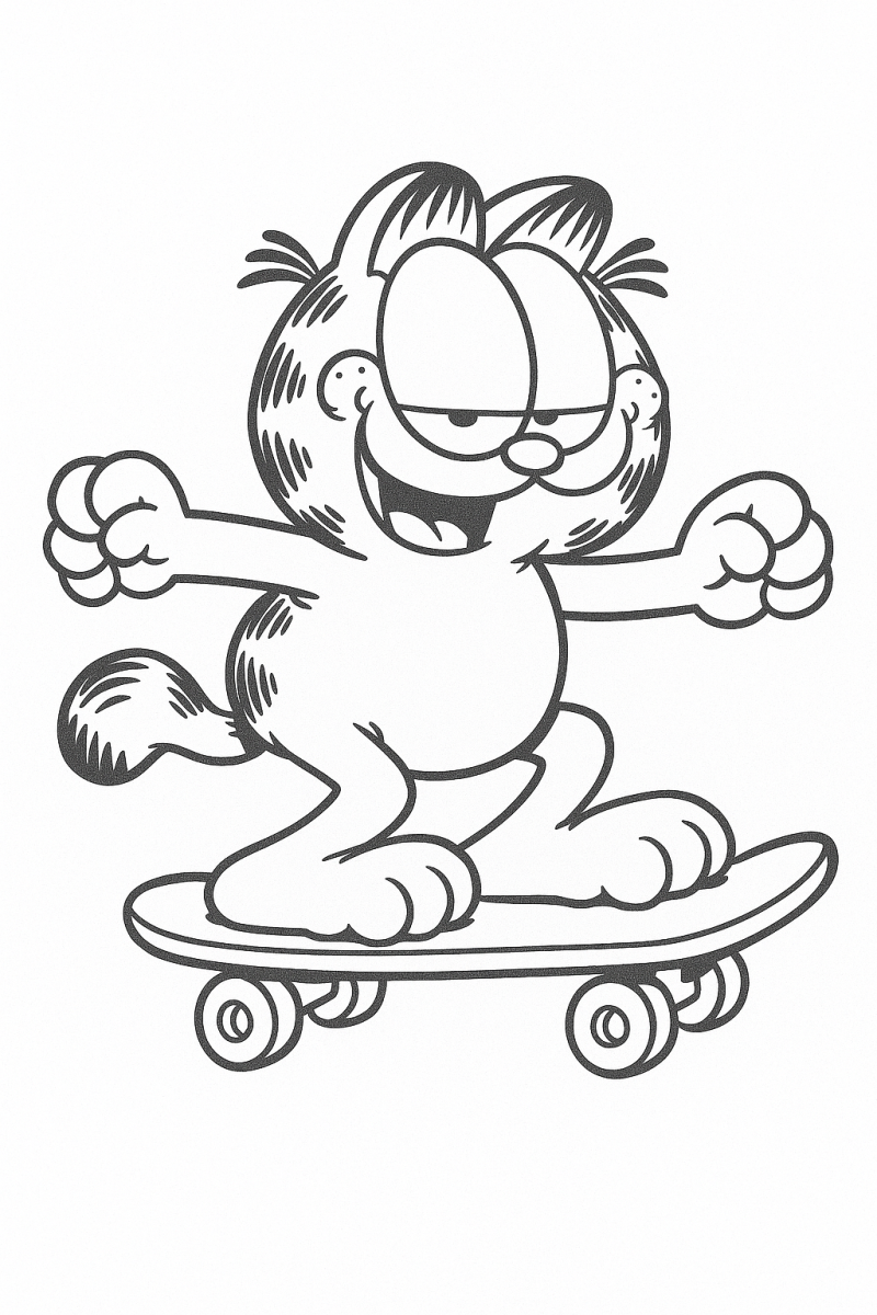 Garfield Radical no Skate