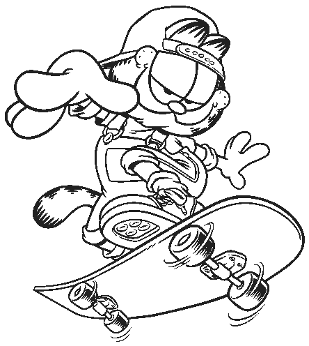 Garfield Radical no Skate