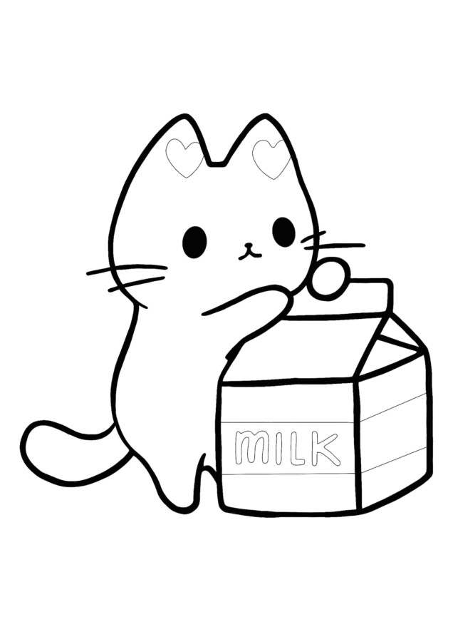 Gatinho Fofo e a Caixinha de Leite