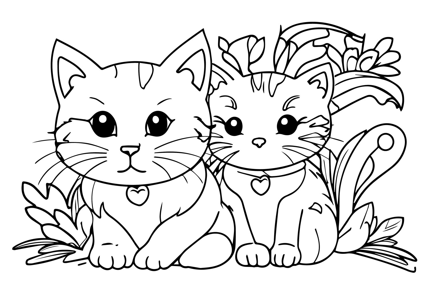 Gatinhos Encantadores para Colorir