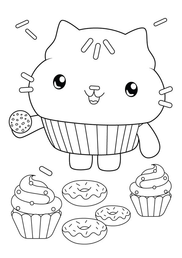 Gato Cupcake em Aventura Doce