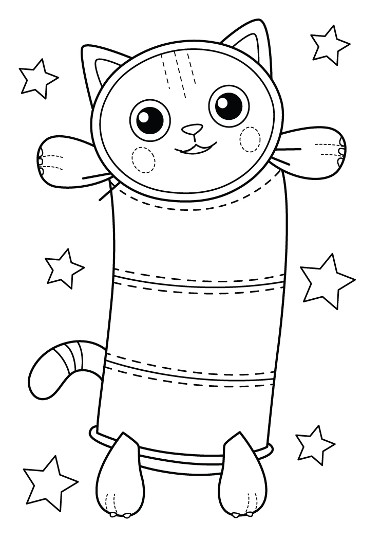 Gato Estelar com Charme de Pelúcia