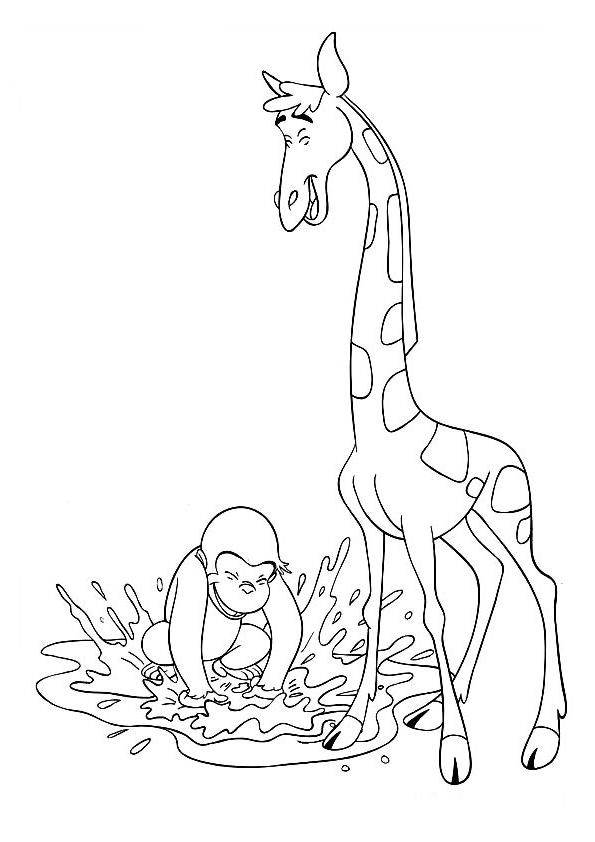 George, o Curioso e a Girafa Brincalhona