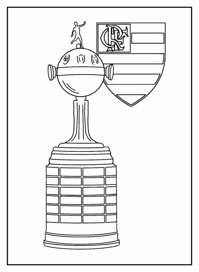 Glória Eterna do Flamengo: Libertadores para Colorir