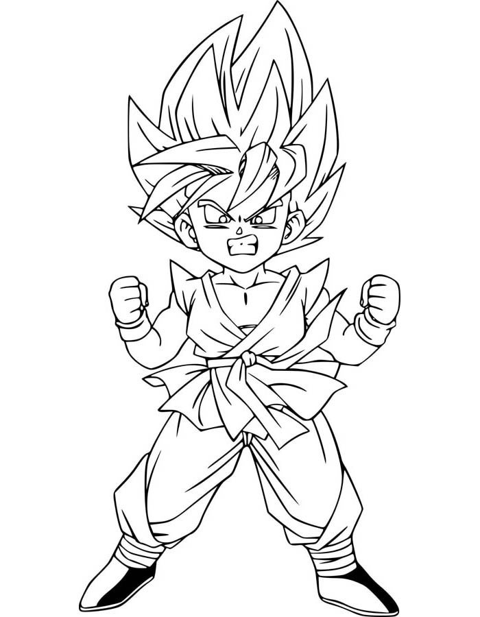 Goku Infantil: Energia em Expansão