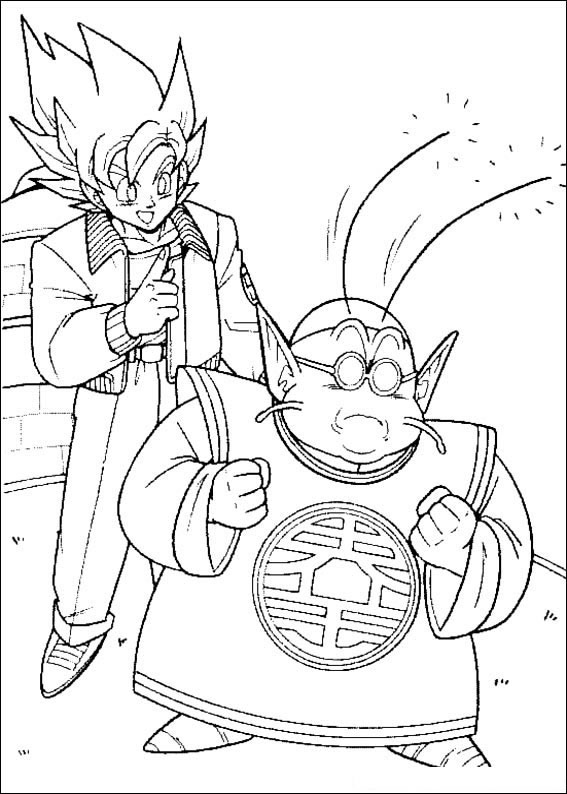 Goku e Kaioh Shin em Ação!