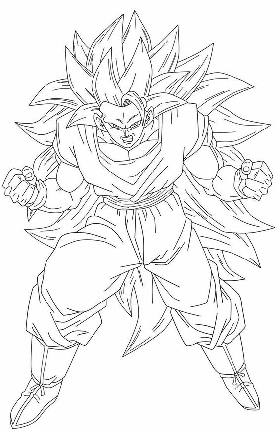 Goku em Modo Super Sayajin Lendário