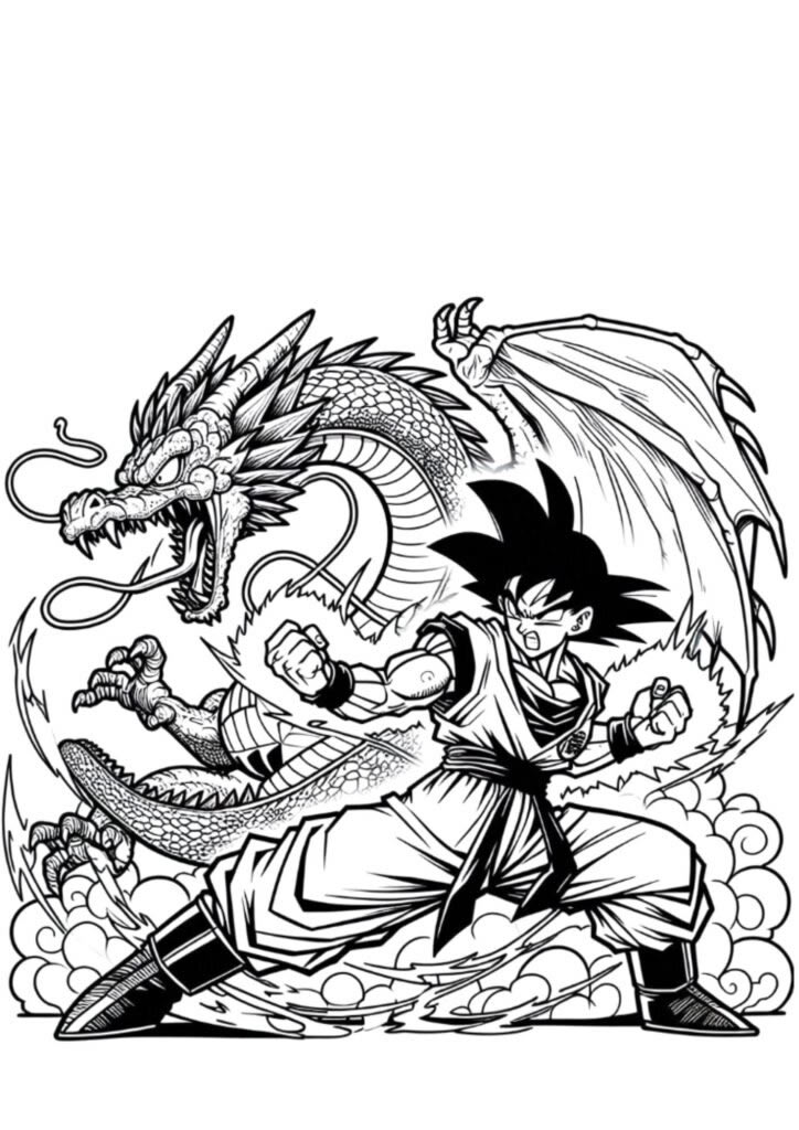 Goku e Shenlong: Energia e Poder!