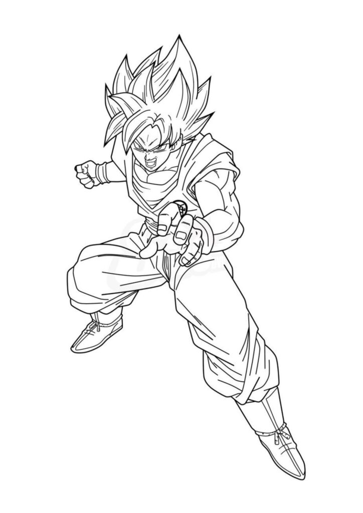 Goku em Ação: O Poder do Super Saiyajin