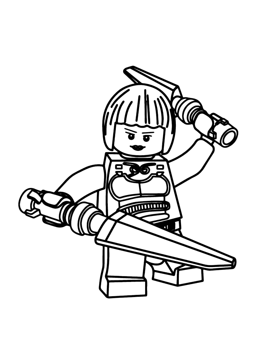 A Guerreira LEGO em Ação