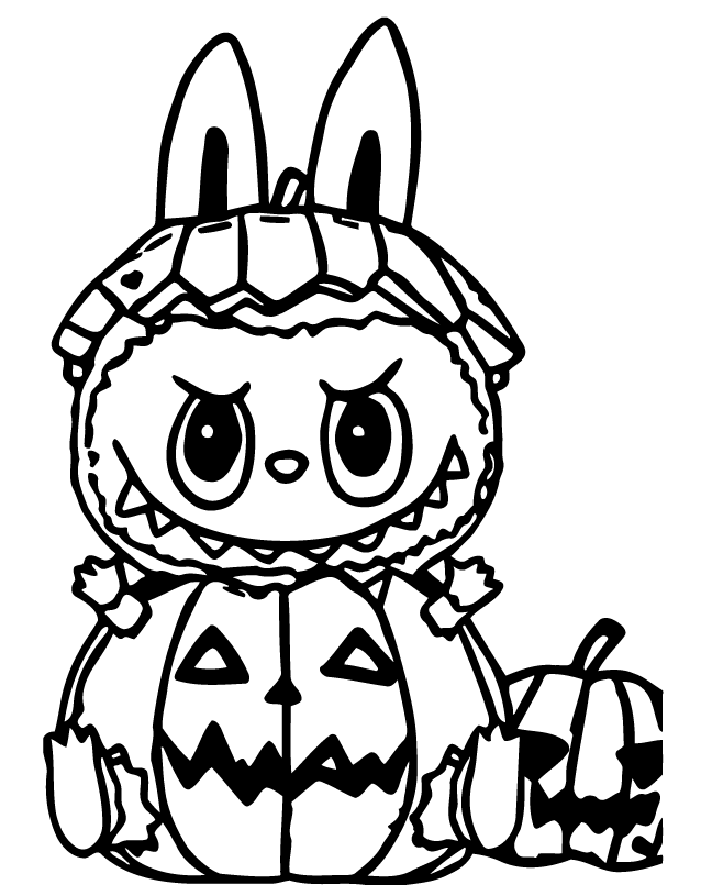 Halloween Festivo com Personagem Fofo